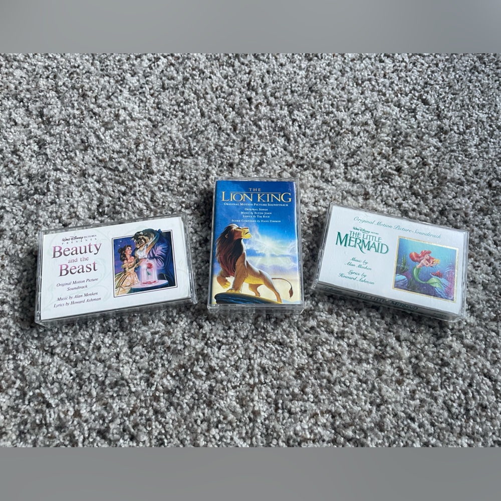 Vintage Disney Cassettes Lot of 3